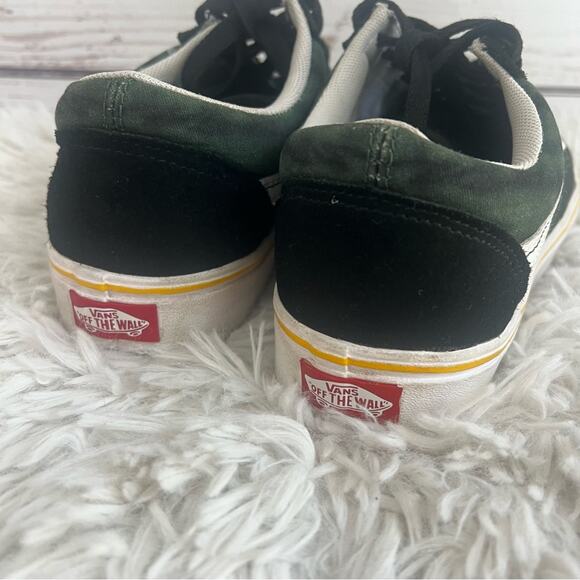 Vans Old Skool Black Green Tie-Dye Sneakers Unisex Men's 7.5 - Women's 9 - Picture 3 of 12